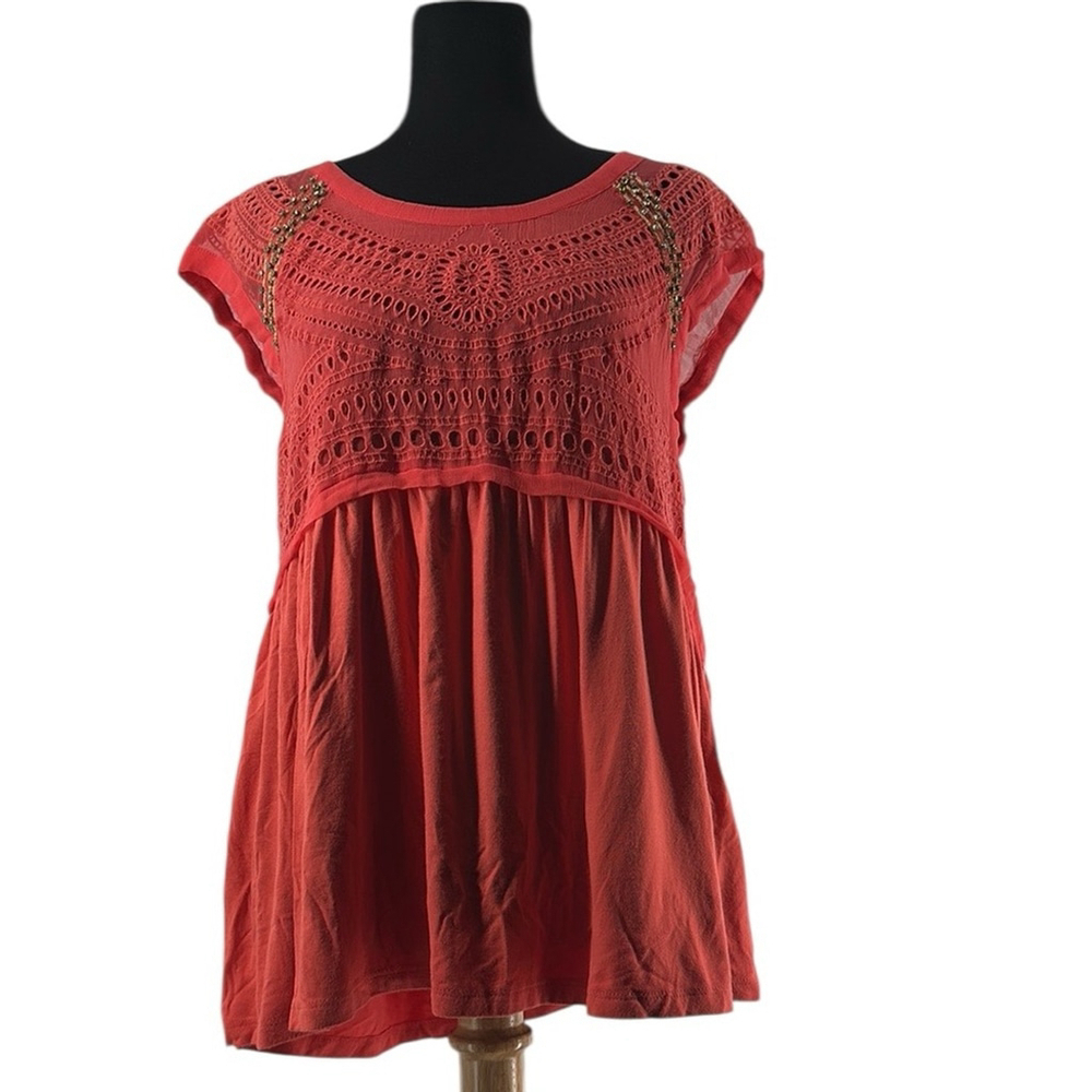 Juicy couture babydoll top rhinestone y2k summer flowy sz m